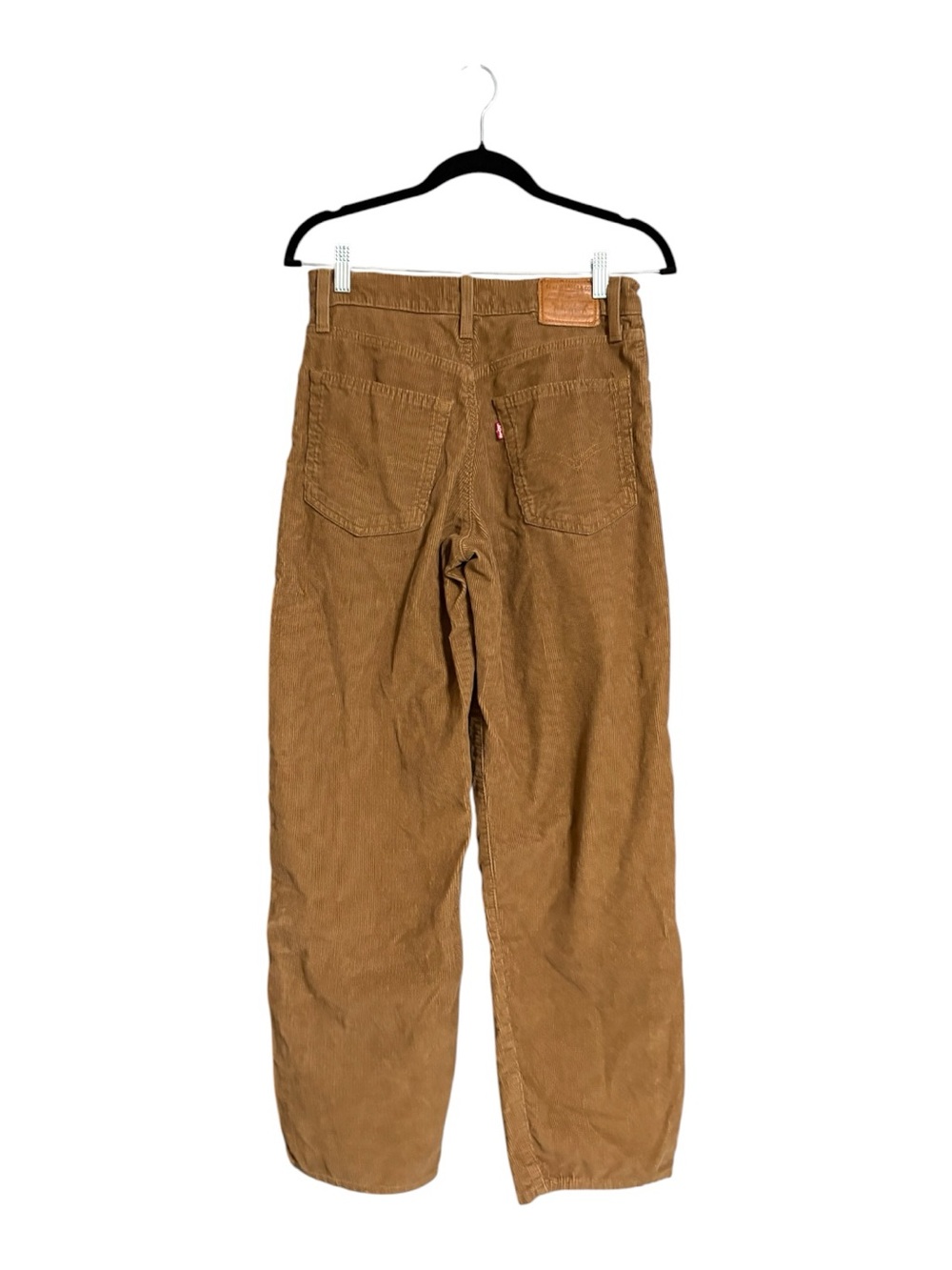 Levi's Baggy Dad Brown Corduroy Pants Size 26 High Rise Straight Wide Leg - Picture 6 of 6